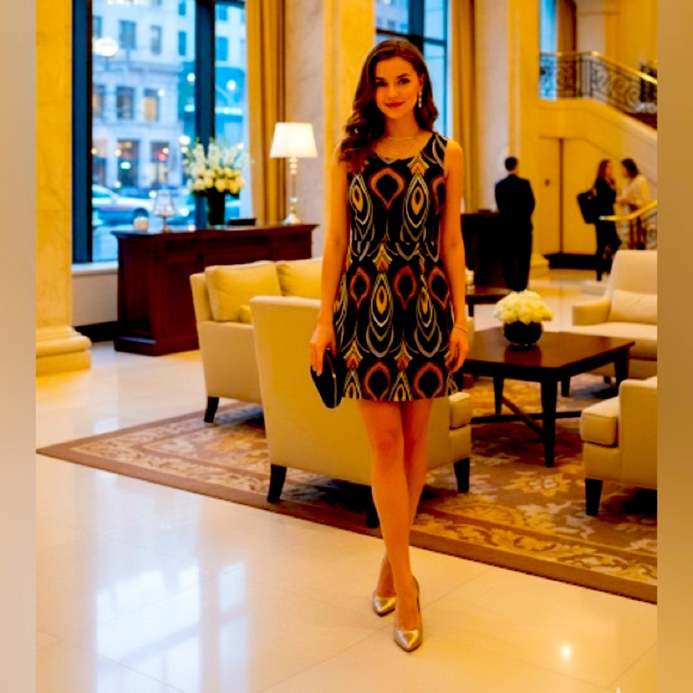 Chic Geometric Patterned Top